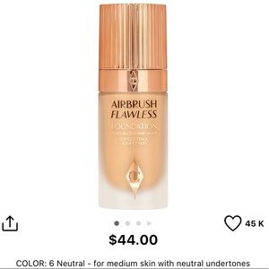 CHARLOTTE TILBURY Airbrush Flawless Foundation 6N